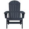 vidaXL Chaise Adirondack Bleu marine 74 x 82 x 92cm HDPE