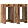 vidaXL Support de Plante 2 pcs Bois ancien 30 x 30 x 60 cm
