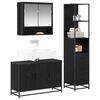 vidaXL Ensemble de mobilier de salle de bain 3 pcs Bois Ancien