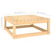 vidaXL Salon de jardin 11 pcs avec coussins Bois de pin massif