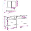 vidaXL Ensemble de meubles de salle de bain 3 pcs Sonoma gris