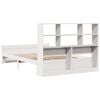 vidaXL Lit biblioth&egrave;que sans matelas blanc 140x190 cm bois pin massif