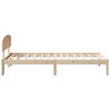 vidaXL Cadre de lit avec tête de lit Naturel 90 x 190 cm Pin massif