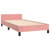 vidaXL Cadre de lit sans matelas rose 90x190 cm velours