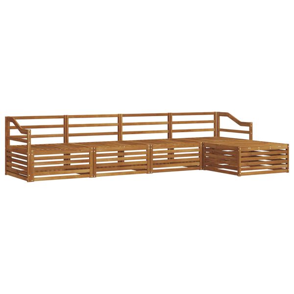 vidaXL Ensemble de canap&eacute;s d'ext&eacute;rieur 5 pcs Naturel