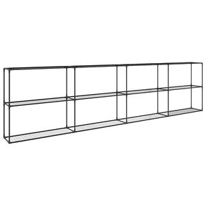 vidaXL Support de plantes &agrave; 3 niveaux Noir 400 x 32 x 104 cm Acier