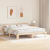 vidaXL Cadre de lit avec t&ecirc;te de lit Naturel 180 x 200 cm Pin massif