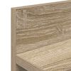 vidaXL Porte-manteau mural Ch&ecirc;ne Sonoma 80 x 10,5 x 18 cm
