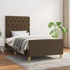 vidaXL Cadre de lit sans matelas marron fonc&eacute; 80x200 cm tissu