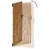 vidaXL Portail de jardin 85x200 cm acier corten conception d'herbe