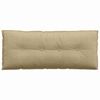 vidaXL Coussin de Dos Vert gris 120 x 50 cm Tissu en velours c&ocirc;tel&eacute;