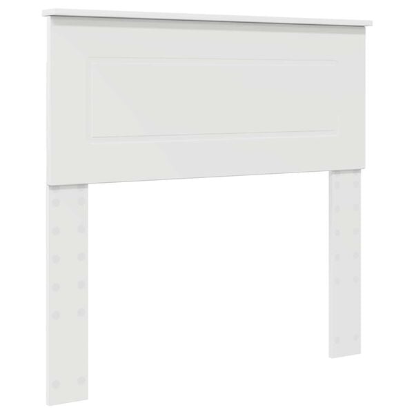 vidaXL T&ecirc;te de lit Blanc 80 cm Bois d'ing&eacute;nierie