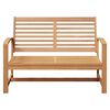 vidaXL Banc de jardin Naturel 110 x 64 x 76.5 cm Bois de teck solide