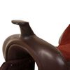 vidaXL Selle, bridon et col de poitrine Cuir v&eacute;ritable 17 po Marron