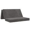 vidaXL Canap&eacute;-lit pliable 120 x 67 x 45 cm Gris fonc&eacute;