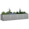 vidaXL Jardini&egrave;re Gris clair 385 x 100 x 75 cm Acier galvanis&eacute;