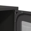 vidaXL Meuble TV noir 100,5x39x60,5 cm acier