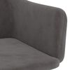 vidaXL Chaises &agrave; manger lot de 2 Gris fonc&eacute; Velours