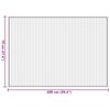 vidaXL Tapis rectangulaire naturel clair 70x100 cm bambou