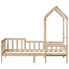 vidaXL Lit de jour avec toit sans matelas 80x200 cm bois massif
