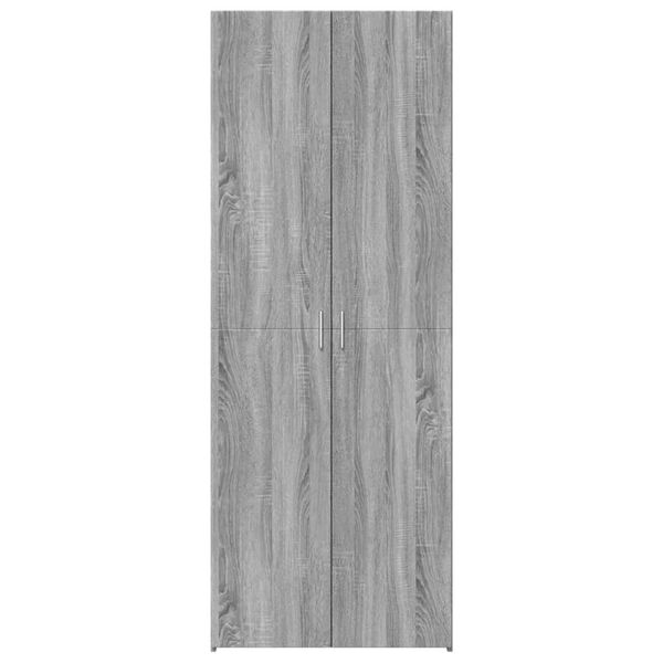 vidaXL Buffet haut sonoma gris 70x42,5x185 cm bois d'ing&eacute;nierie
