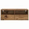 vidaXL Meubles TV muraux 2 pcs Bois Ancien 80 x 30 x 30 cm