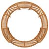vidaXL Entourage de bain &agrave; remous Marron &Oslash;275 x 55,5 cm