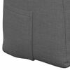 vidaXL Coussin de Dos Gris fonc&eacute; 100 x 24 x 50 cm tissu