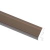 vidaXL Nez de marche forme en L 15 pcs aluminium 90 cm marron