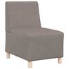 vidaXL Unit&eacute; de Sofa Modulaire Sans Accoudoirs 3 pcs Taupe