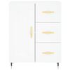 vidaXL Buffet haut Blanc 69,5x34x180 cm Bois d'ing&eacute;nierie