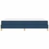 vidaXL Lit &agrave; ressorts avec matelas Bleu 140 x 190 cm tissu