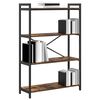 vidaXL &Eacute;tag&egrave;re Ch&ecirc;ne fum&eacute; 80 x 30 x 120 cm Bois d'ing&eacute;nierie
