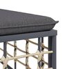 vidaXL Salon de jardin 7 pcs avec coussins anthracite r&eacute;sine tress&eacute;e