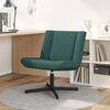 vidaXL Chaise pivotante Vert fonc&eacute; 63 x 75 x 76 cm tissu