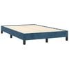 vidaXL Sommier &agrave; lattes de lit avec matelas LED bleu fonc&eacute; 120x190 cm