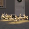 vidaXL Rennes LED avec 180 LED 6 pcs Dor&eacute; PET