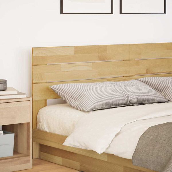 vidaXL T&ecirc;te de lit 180 cm en bois massif de ch&ecirc;ne