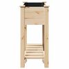vidaXL Cache-pot de jardin avec étagère Beige 71 x 37 x 76,5 cm