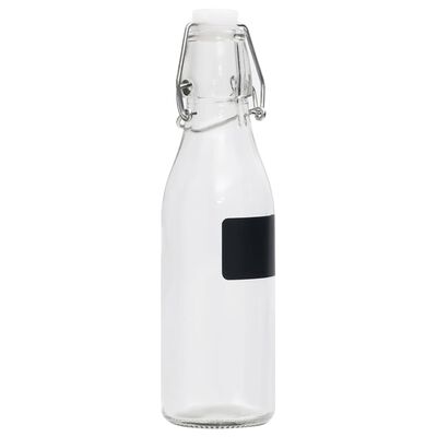 vidaXL Bouteilles en verre avec bouchon clipsable 12 pcs Rond 250 ml