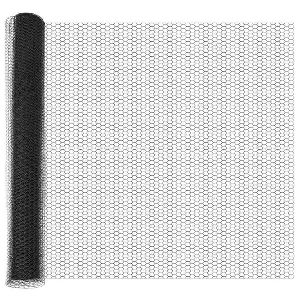 vidaXL Poteau de cl&ocirc;ture. Gris 50 x 1,2 m (treillis de 13 mm)