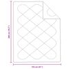 vidaXL Ensemble de Duvet avec oreiller 2 pcs Blanc Microfibre
