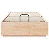 vidaXL Cadre de lit ottoman Naturel 80 x 200 cm Pin massif