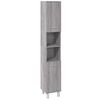 vidaXL Ensemble d'armoires de salle de bain 3 pcs sonoma gris