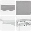 vidaXL Auvent Gris clair 300 x 250 x 165 cm Polyester