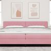 vidaXL T&ecirc;te de lit avec t&ecirc;te de lit Rose 200 cm Cuir synth&eacute;tique