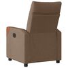 vidaXL Fauteuil inclinable électrique Marron Tissu