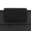 vidaXL Chaise longue aluminium et textil&egrave;ne noir