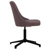 vidaXL Chaises pivotantes &agrave; manger lot de 6 marron tissu
