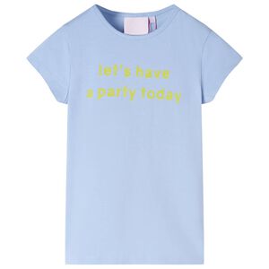 vidaXL T-shirt pour enfants bleu clair 92